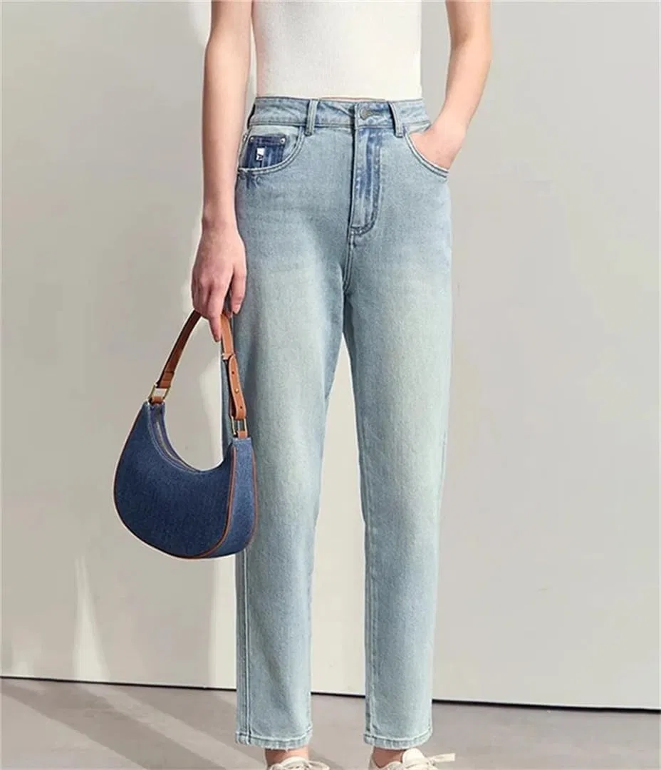 Джинсы зауженные, деним, Denim Blue — фото 2