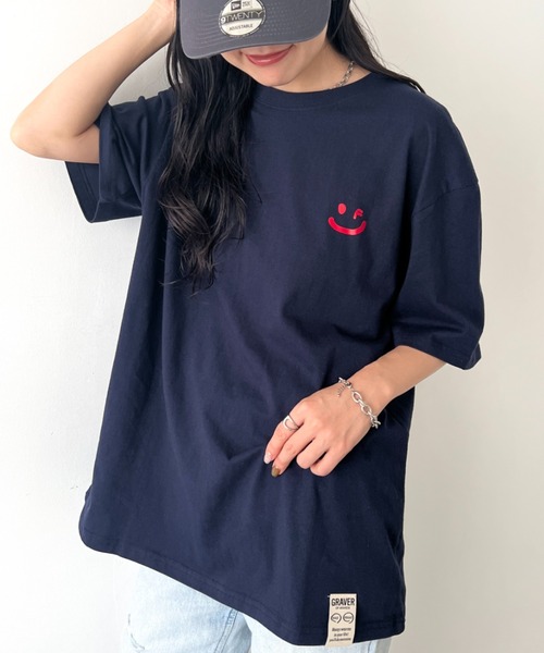 

Футболка с коротким рукавом, с логотипом GRAVER OF ANAHEIM, темно-синий