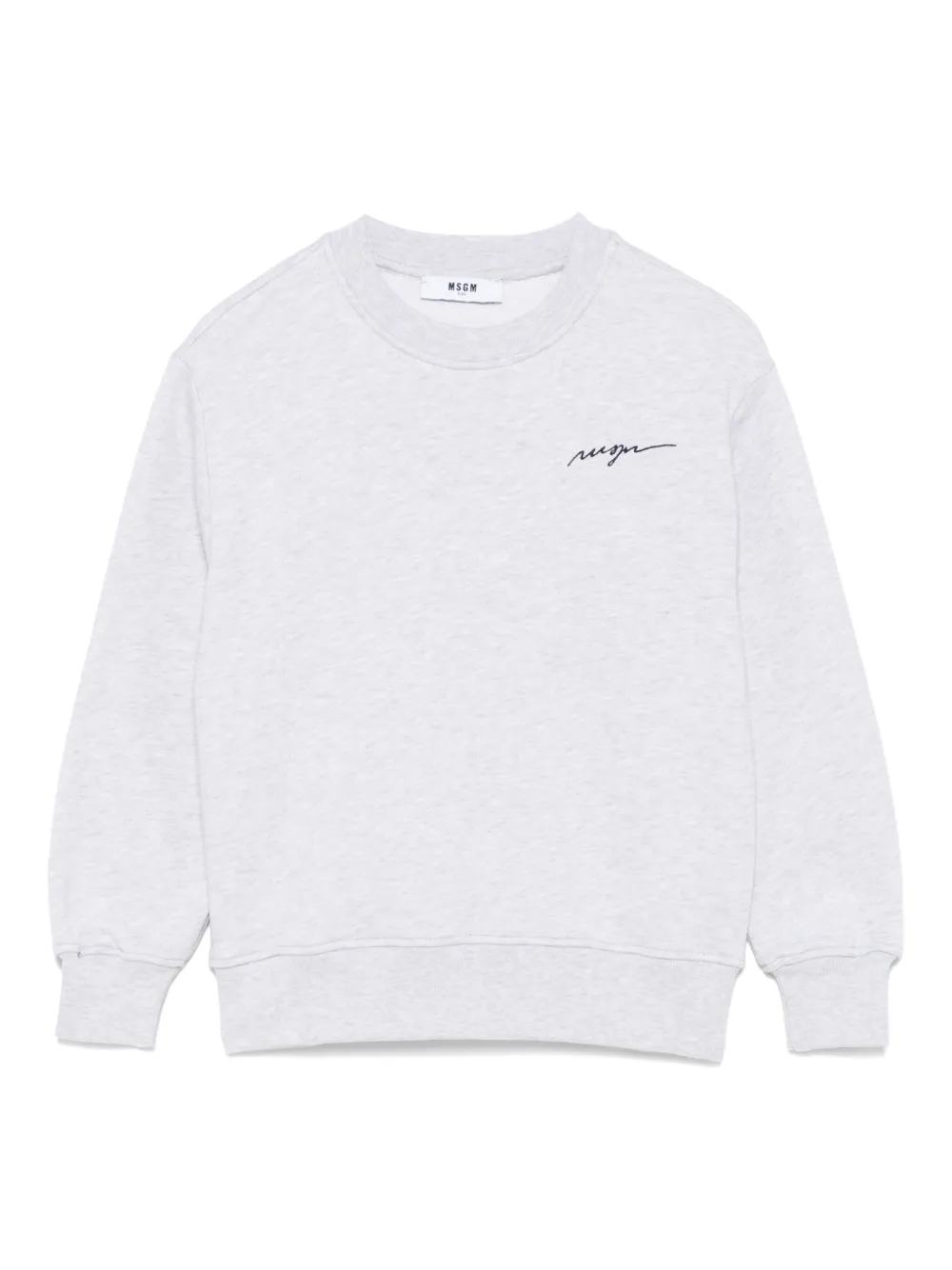 

Толстовка с вышитым логотипом MSGM Kids, серый