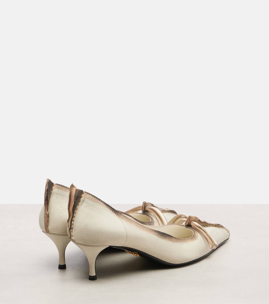 Кожаные лоферы Prada, Talco — фото 2