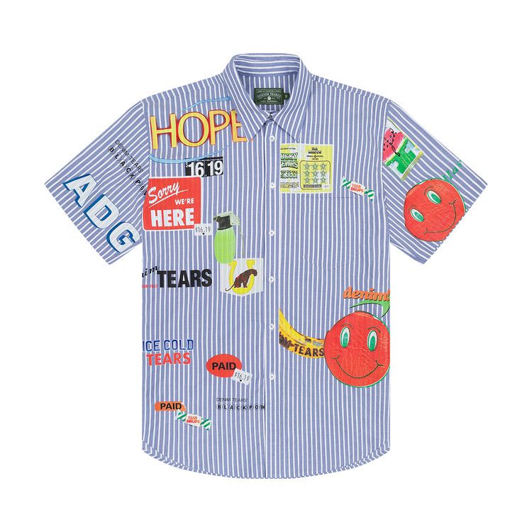 

Рубашка Denim Tears Sweet Corner Short Sleeve Shirt, Blue