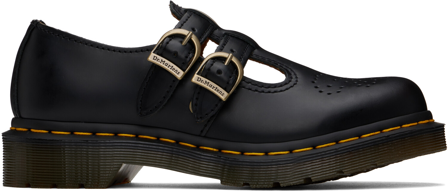 8065 Гладкие кожаные туфли Мэри Джейн Dr. Martens, черный