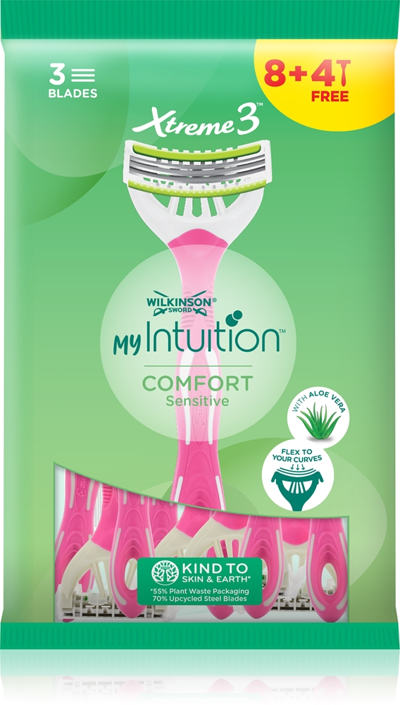 

Одноразовые бритвенные станки My intuition xtreme3 sensitivity 8+4 шт. Wilkinson Sword, 12 шт