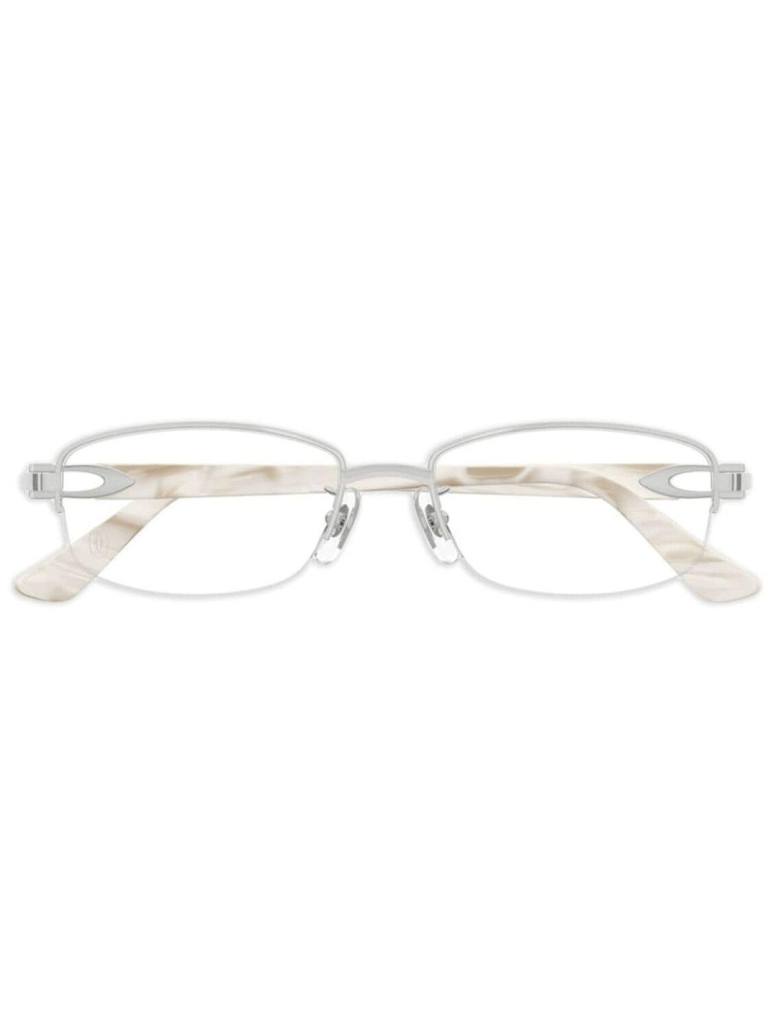 

Очки в квадратной оправе Cartier Eyewear, серебряный