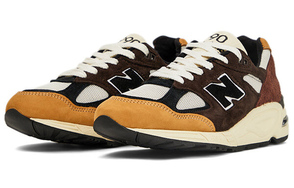 Кроссовки 990v2 сделано в сша teddy santis New Balance, коричневый — фото 4