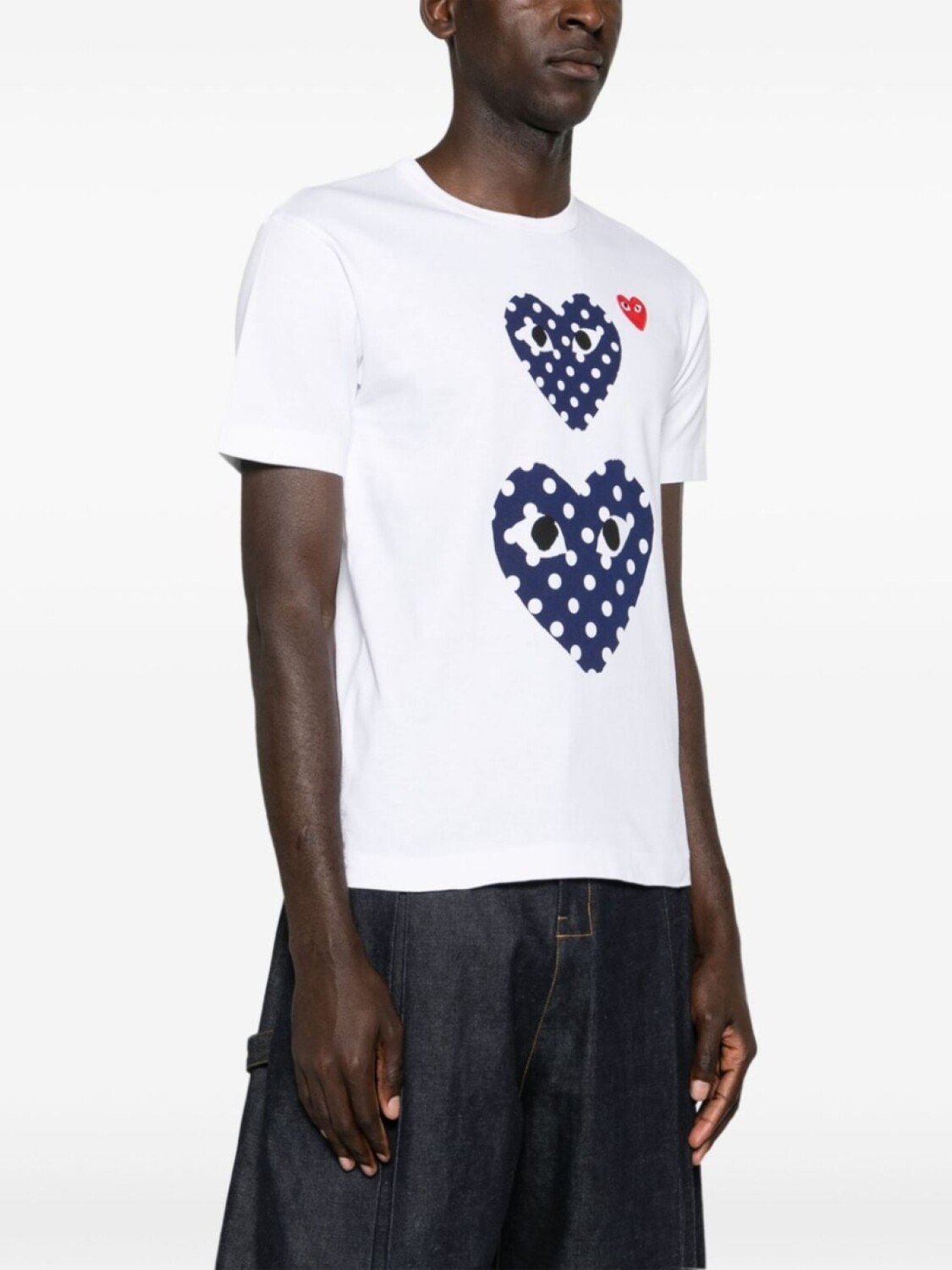 Comme Des Garçons Play футболка с аппликацией, белый — фото 4