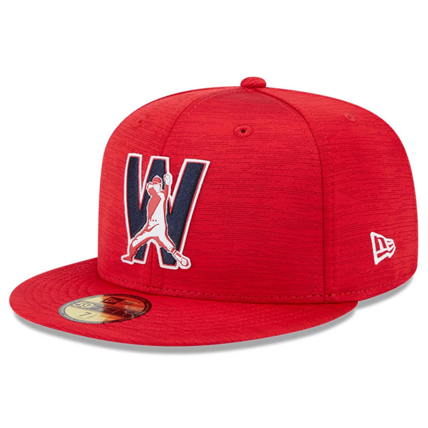 

Мужская облегающая шляпа New Era Red Washington Nationals 2023 Clubhouse 59FIFTY