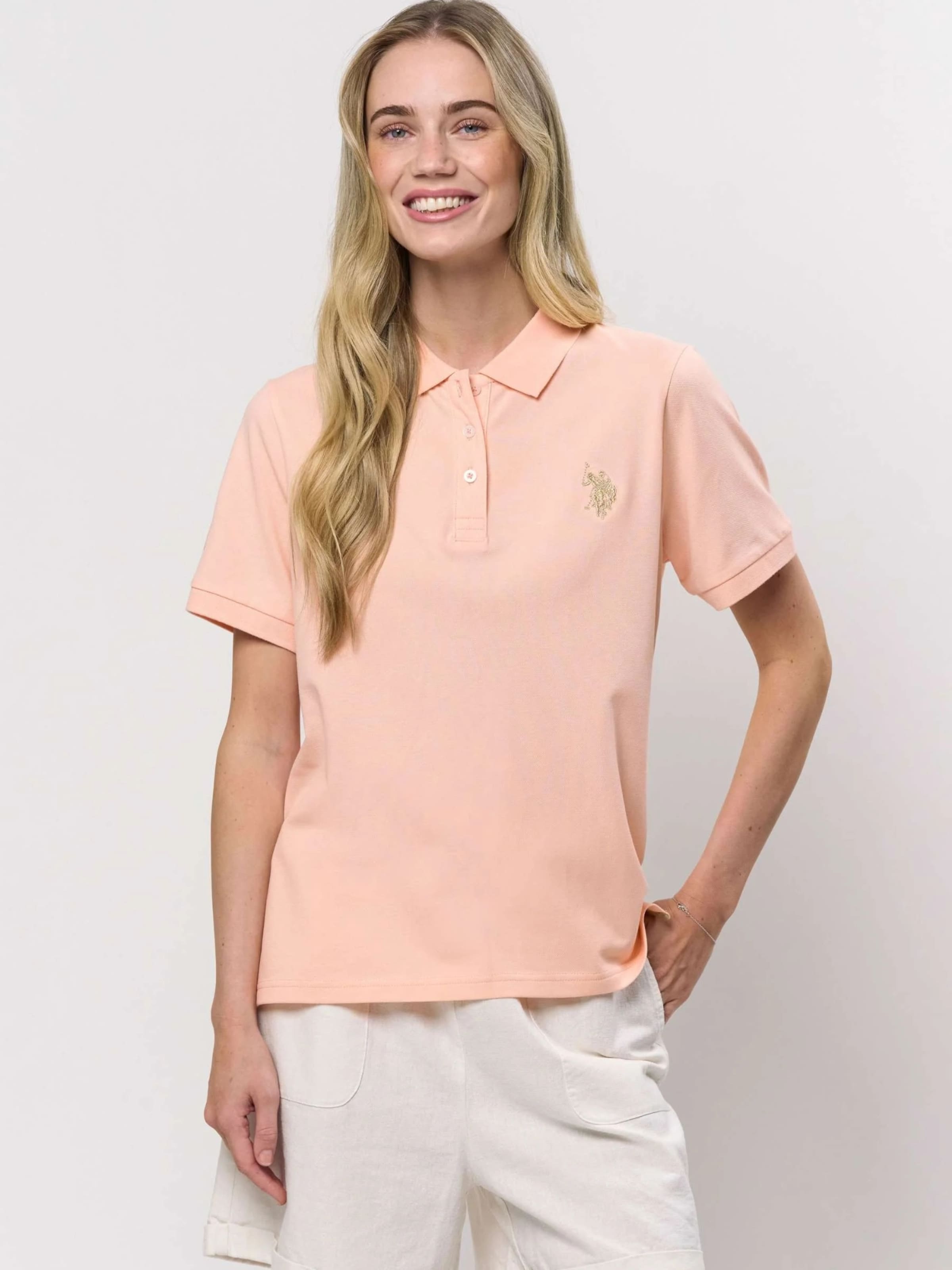 U.S. POLO ASSN. Топ 'UWHariet' в светло-розовом — фото 3