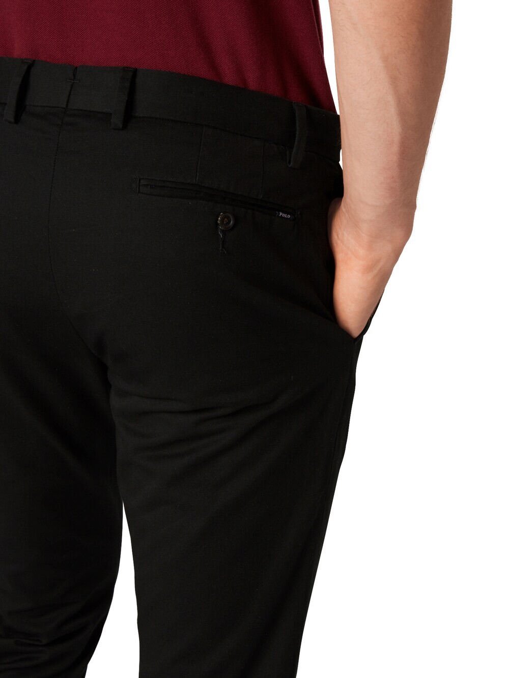 Брюки-чиносы узкого кроя Polo Ralph Lauren SLFHDNP-FLAT-PANT, черный — фото 4