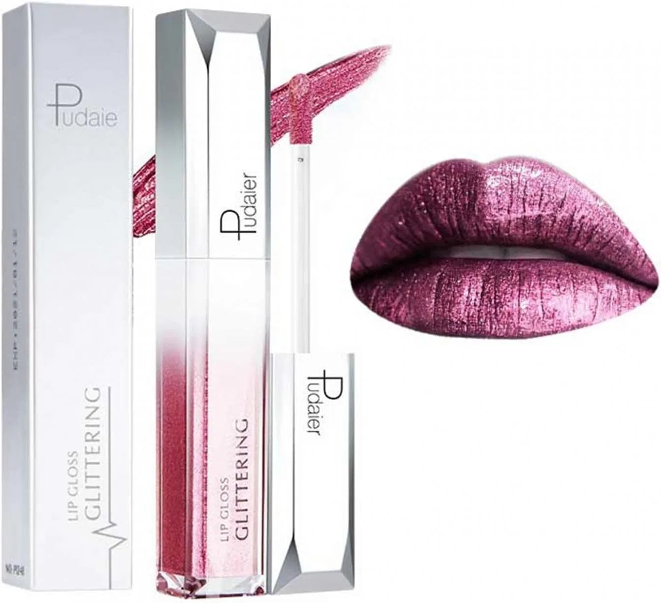 Блеск для губ Lip Tint Foreted Металлик Зеленый Фиолетовый Красный Розовый Серый Желтый Оранжевый Глянцевый