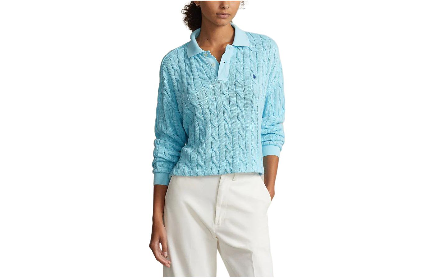 Свитер Women's Turquoise Polo Ralph Lauren, Turquoise — фото 3