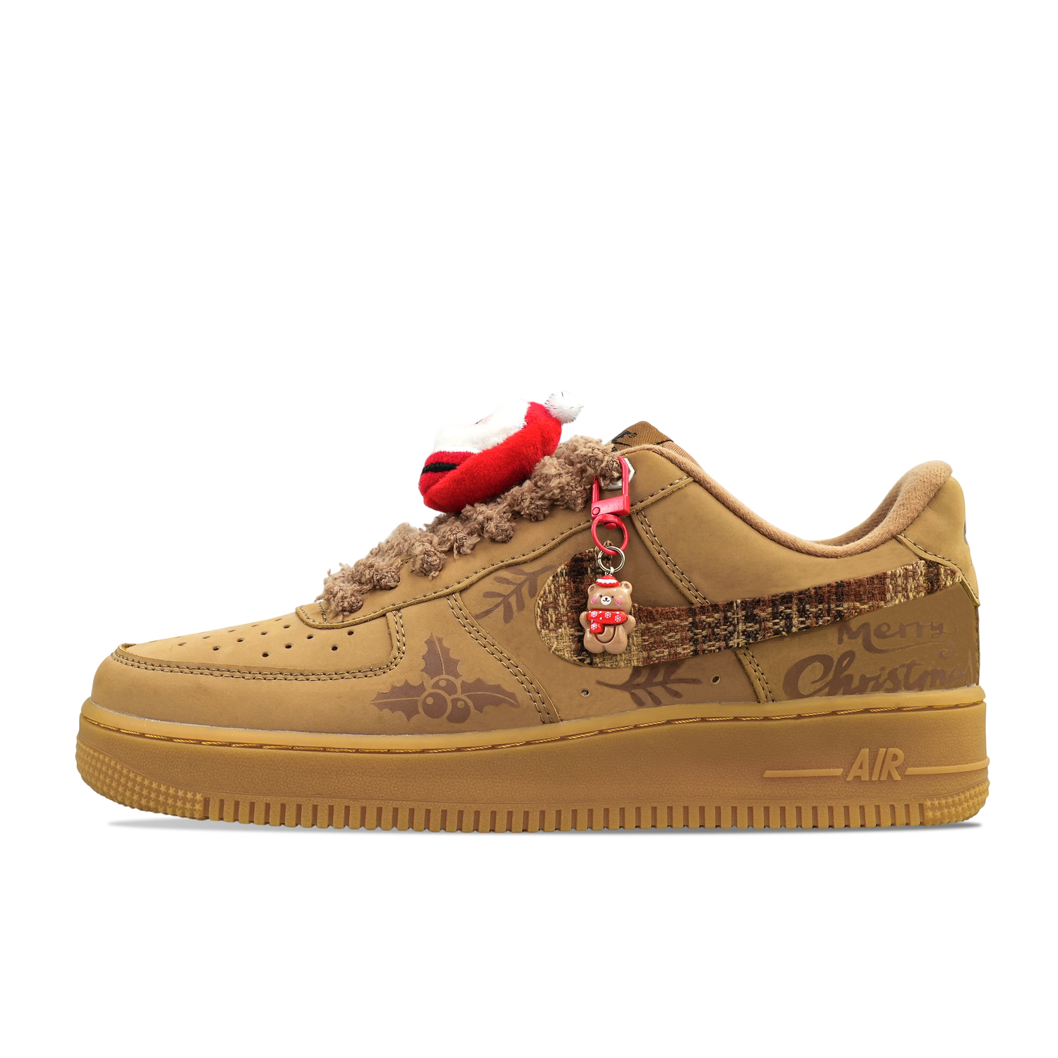 Nike Термостойкие низкие скейтбордистские кроссовки Air Force 1, унисекс, коричневый — фото 3