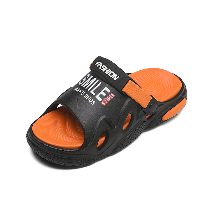 CariteSport Износостойкие слайдеры унисекс черно-оранжевые, цвет Black Orange — фото 2