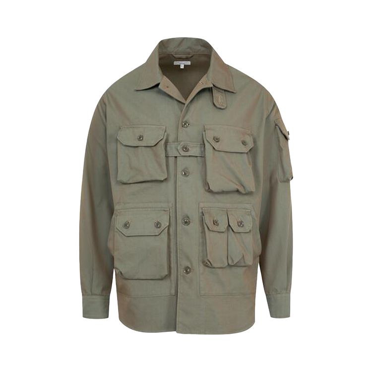 

Куртка Engineered Garments Explorer Shirt Jacket 'Olive', зеленый