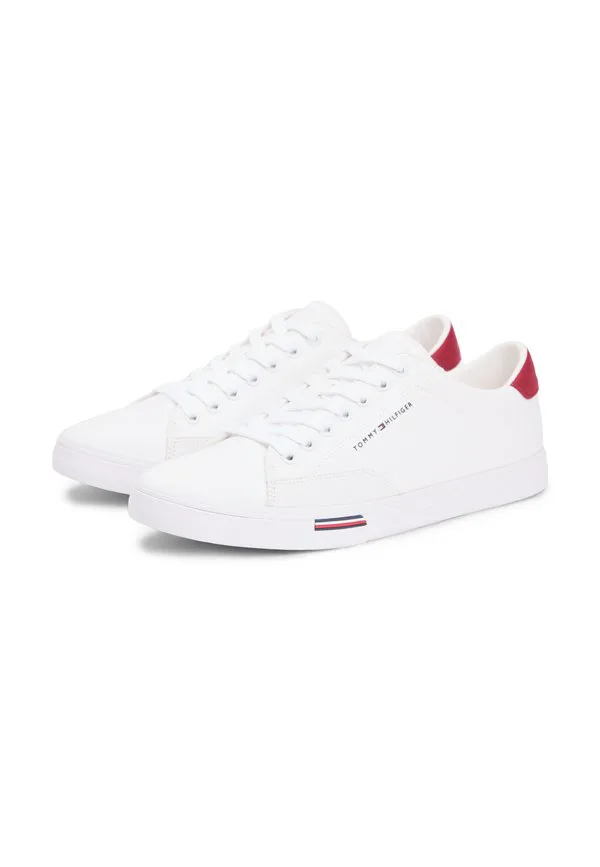 Кроссовки с фирменной промежуточной подошвой из парусины. Tommy Hilfiger, White — фото 2