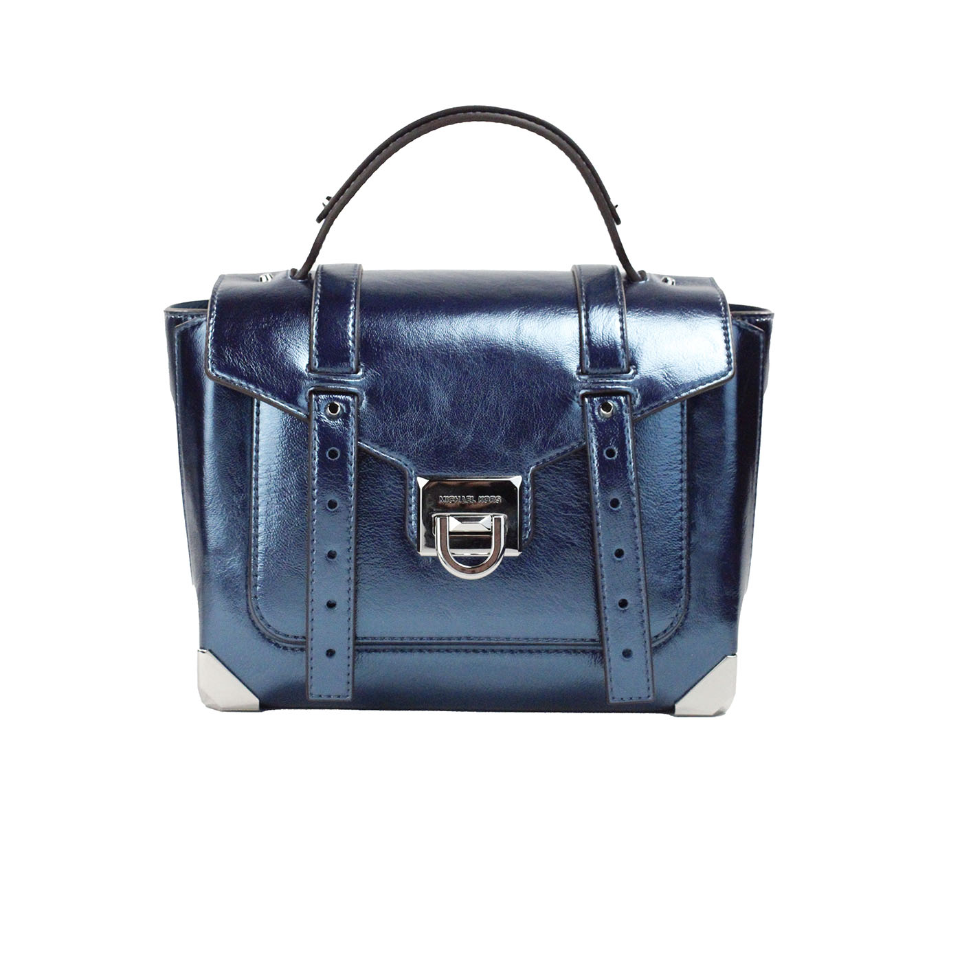 

Сумка-портфель Manhattan Medium Teal Leather с верхней ручкой Michael Kors