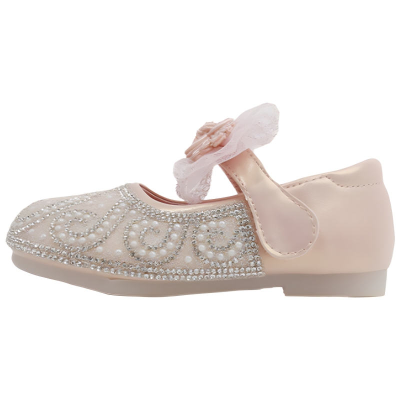 

Детские кожаные туфли с низким верхом, дышащие и противоскользящие. MAIBUXIONG, розовый