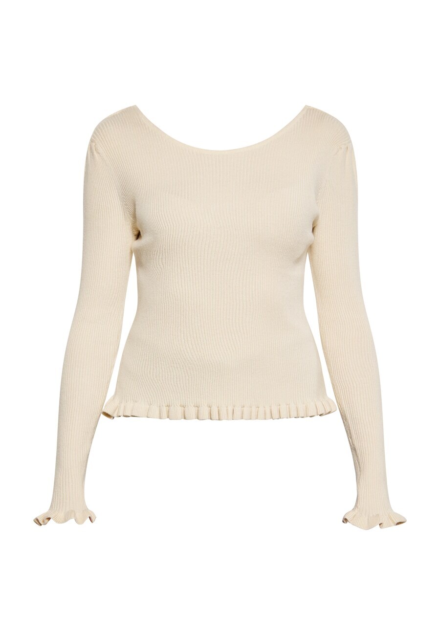 

Тонкий вязаный свитер faina Sweater, слоновая кость