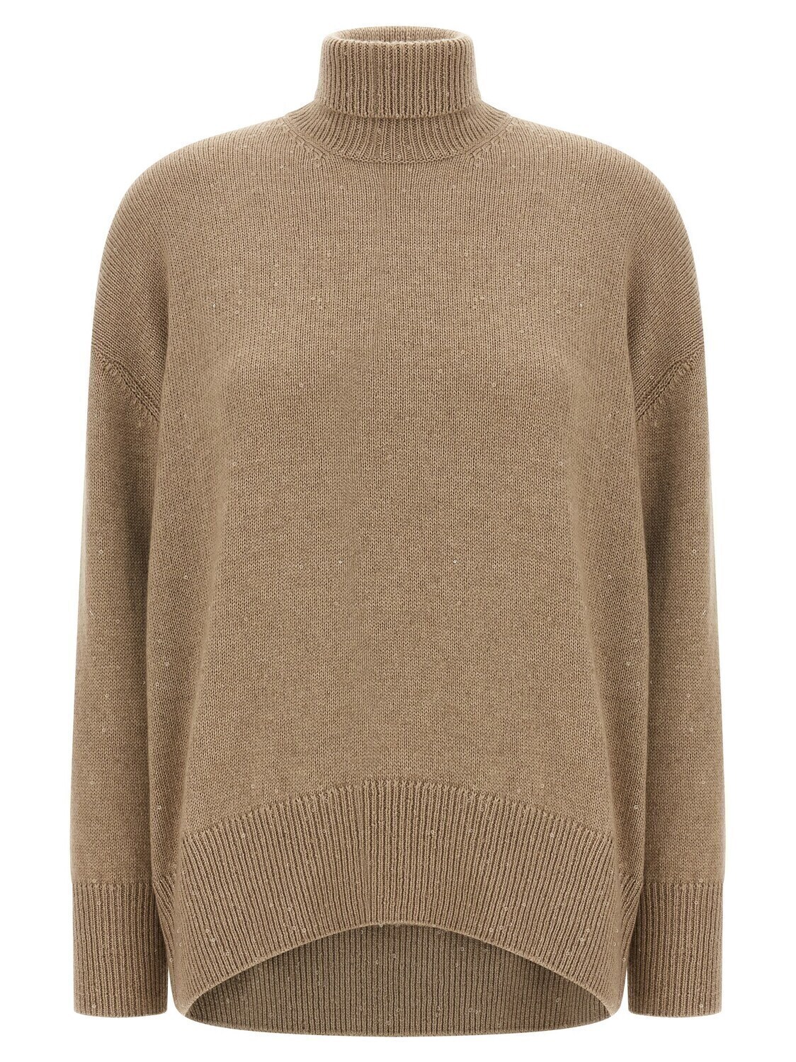 

Свитер с пайетками Brunello Cucinelli, коричневый