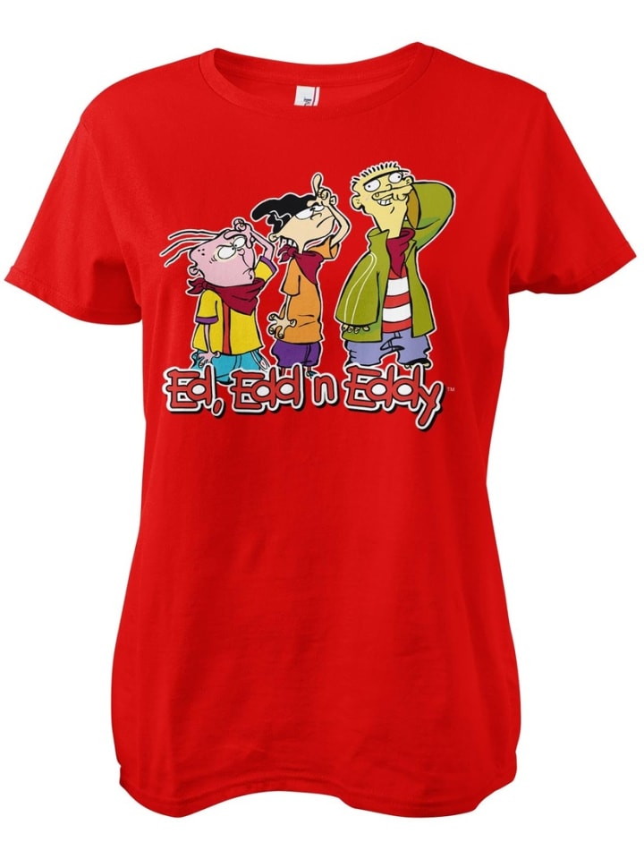 

Футболка Ed, Edd n Eddy Girly Tee красного цвета Cartoon Network, Красный, Футболка Ed, Edd n Eddy Girly Tee красного цвета Cartoon Network