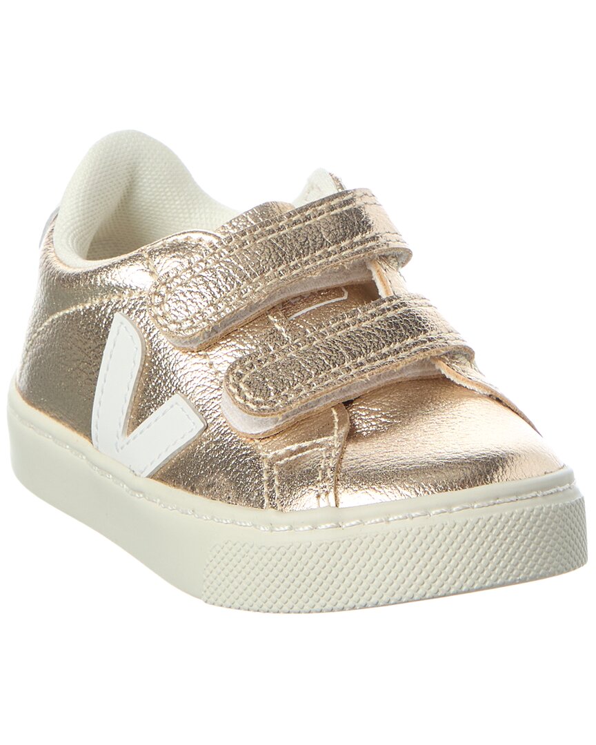 

Маленькие кожаные кроссовки VEJA Esplar, золото