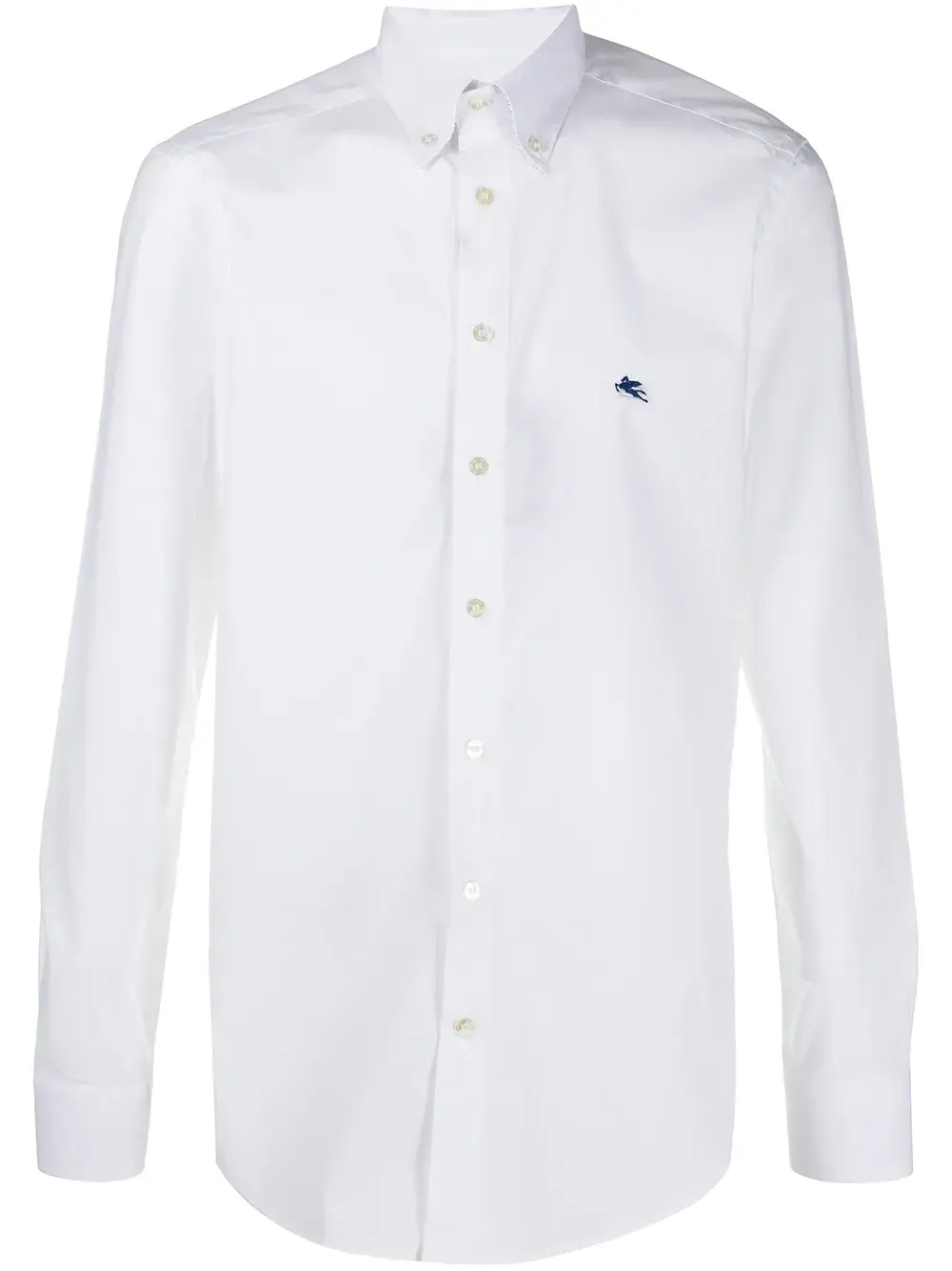 

Рубашка с вышитым логотипом Etro, белый