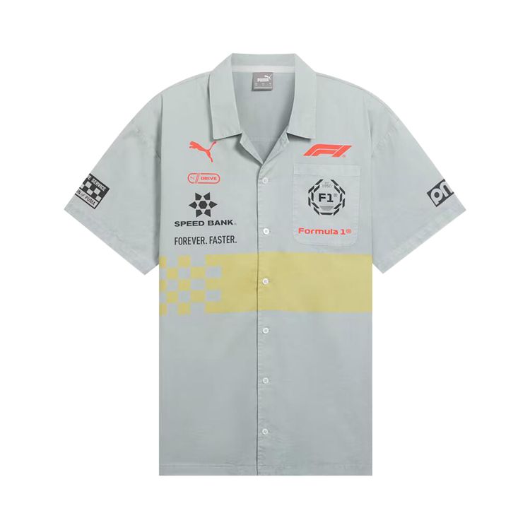 

Рубашка Puma F1 Racing Shirt Grey/Lime, серый