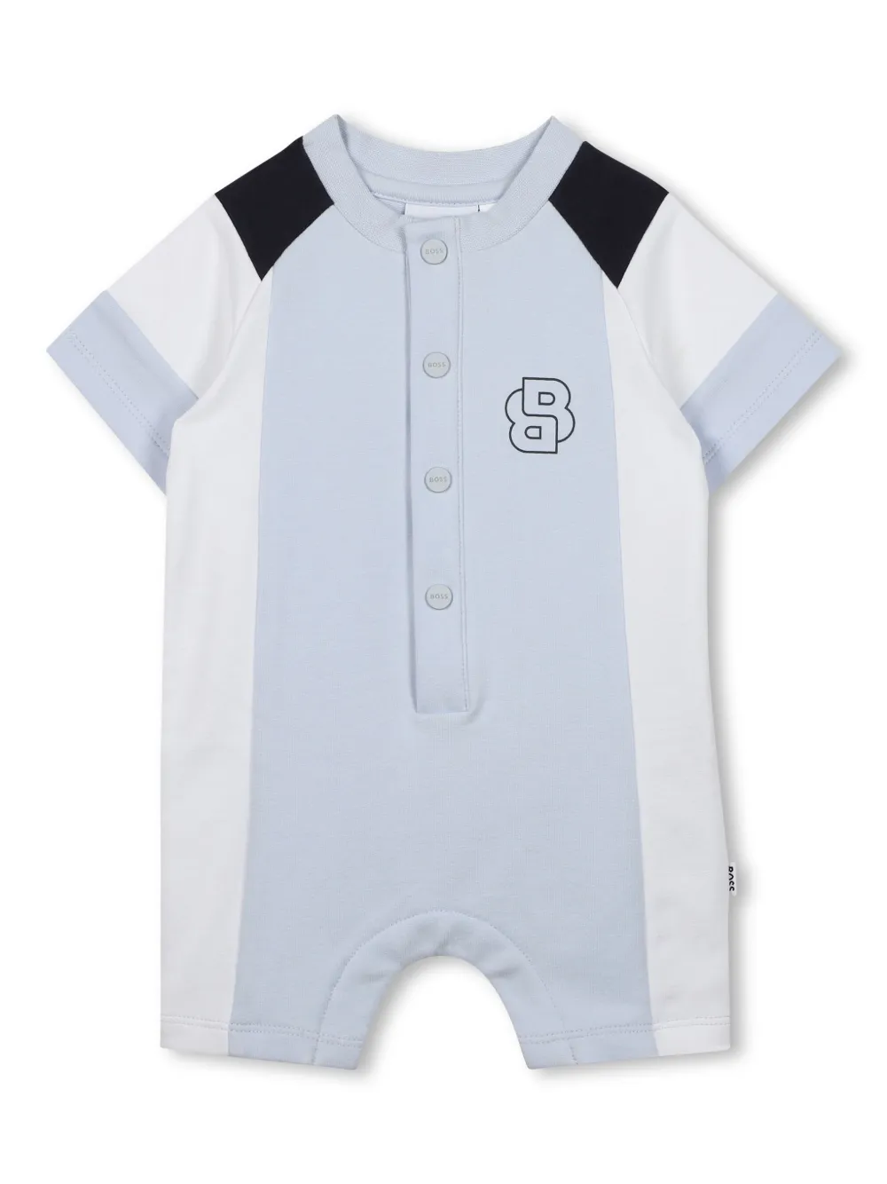 

Ромпер в стиле колор-блок BOSS Kidswear, синий