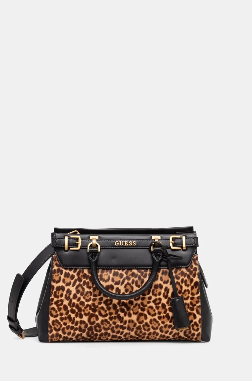 

Кожаная сумка Guess SESTRI, черный