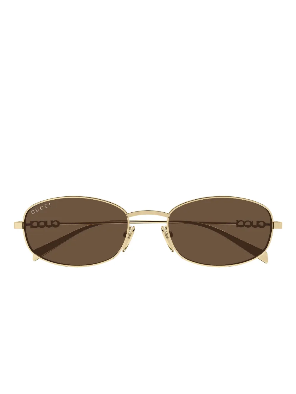 

Солнцезащитные очки в овальной оправе с логотипом GG1940S Gucci, золотистый