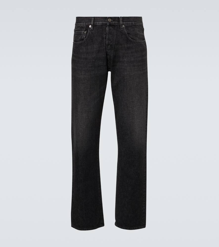 

Прямые джинсы средней посадки Maison Margiela, Washed Black