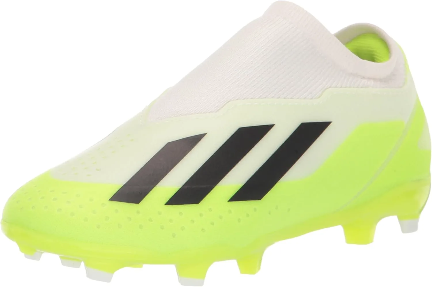 Детские модные кроссовки Adidas X Crazyfast.3 для твердого грунта, белый/черный — фото 2