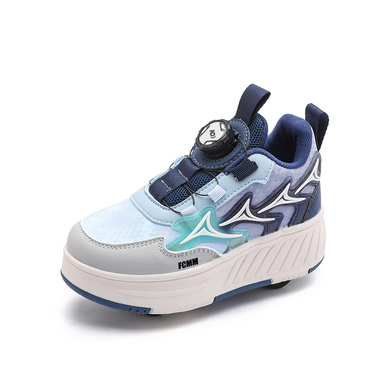 

Износостойкие, дышащие, увеличивающие рост, поддерживающие равновесие, низкие кроссовки для скейтбординга для детей FCMM, синий