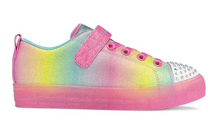 Skechers Shuffle Brights Abrasion Resistant низкие детские скейтерские кроссовки Multicolor — фото 4