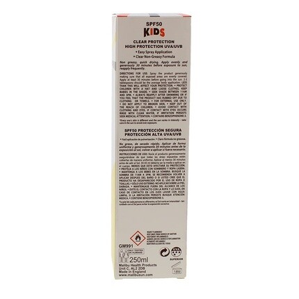 Malibu Kids Прозрачный защитный спрей SPF 50 250 мл — фото 2