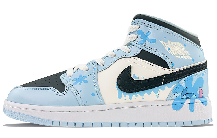 

Кроссовки Air JORDAN 1 Vintage Basketball Shoes Women's Mid-Top Black White