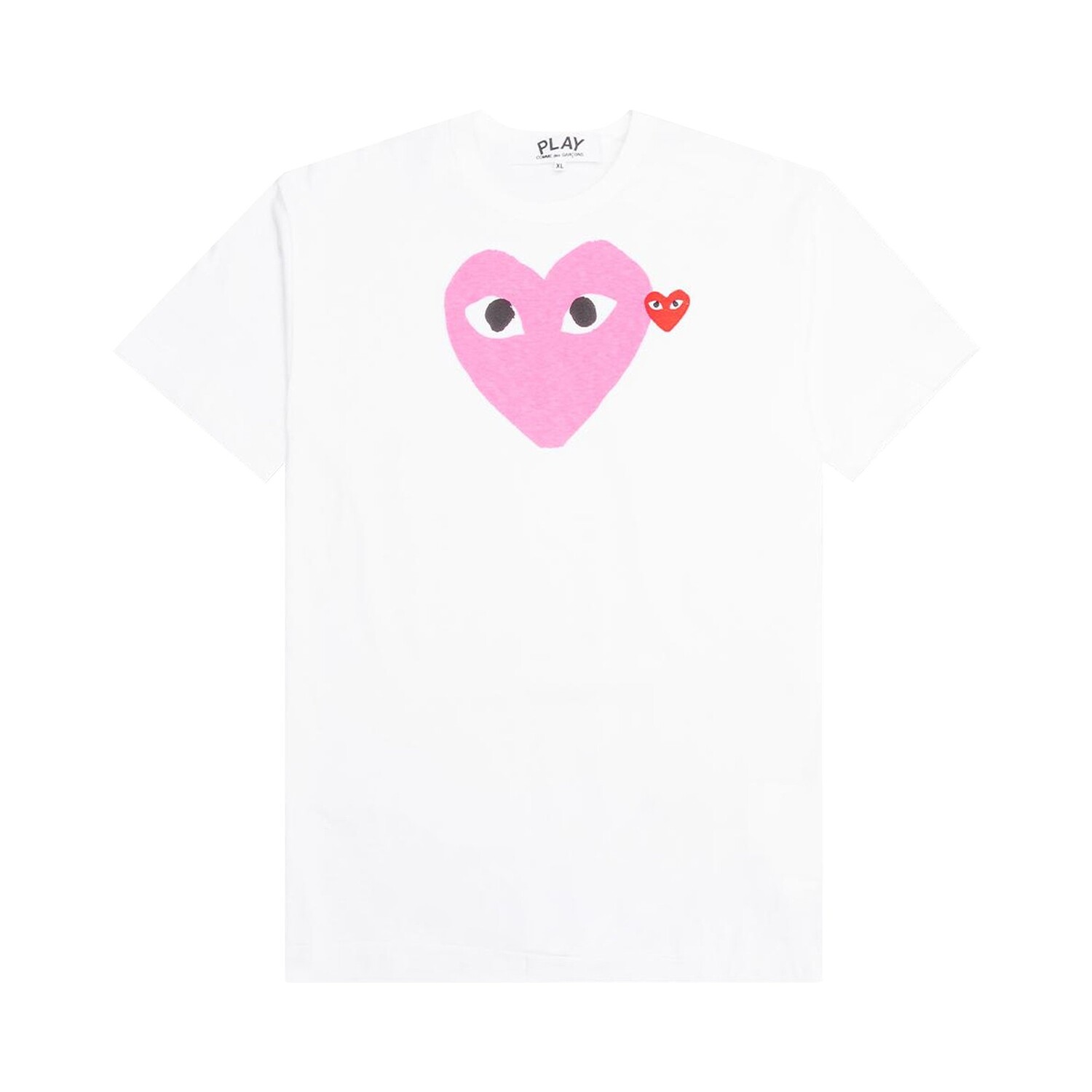 

Футболка Comme des Garçons PLAY Hearts Розовая