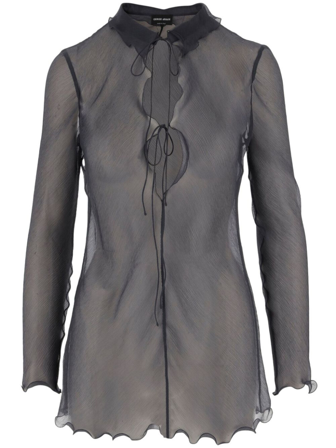 

Giorgio Armani шелковая блузка, черный