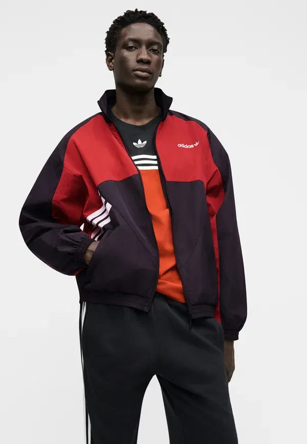 Куртка легкая Adidas Originals, черный/командный красный — фото 4