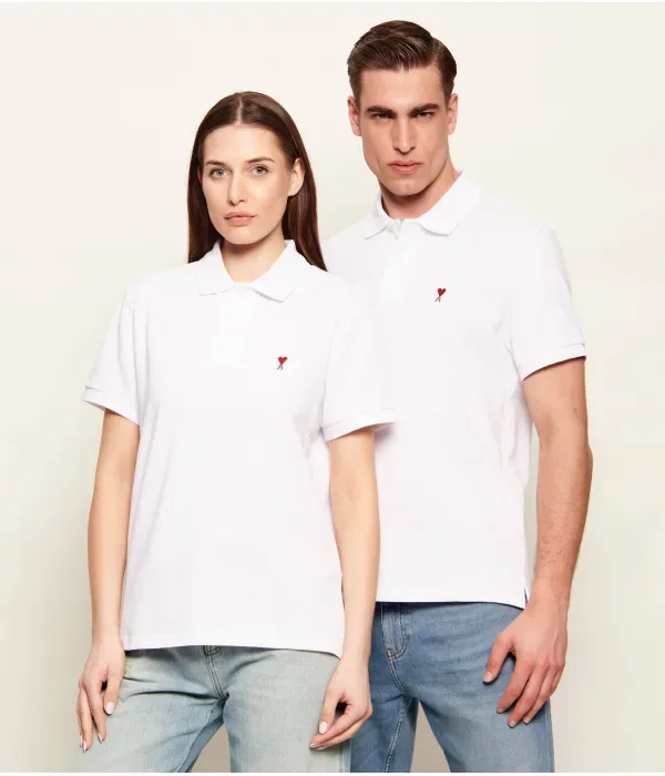 Полюс regular fit Ami Paris, белый
