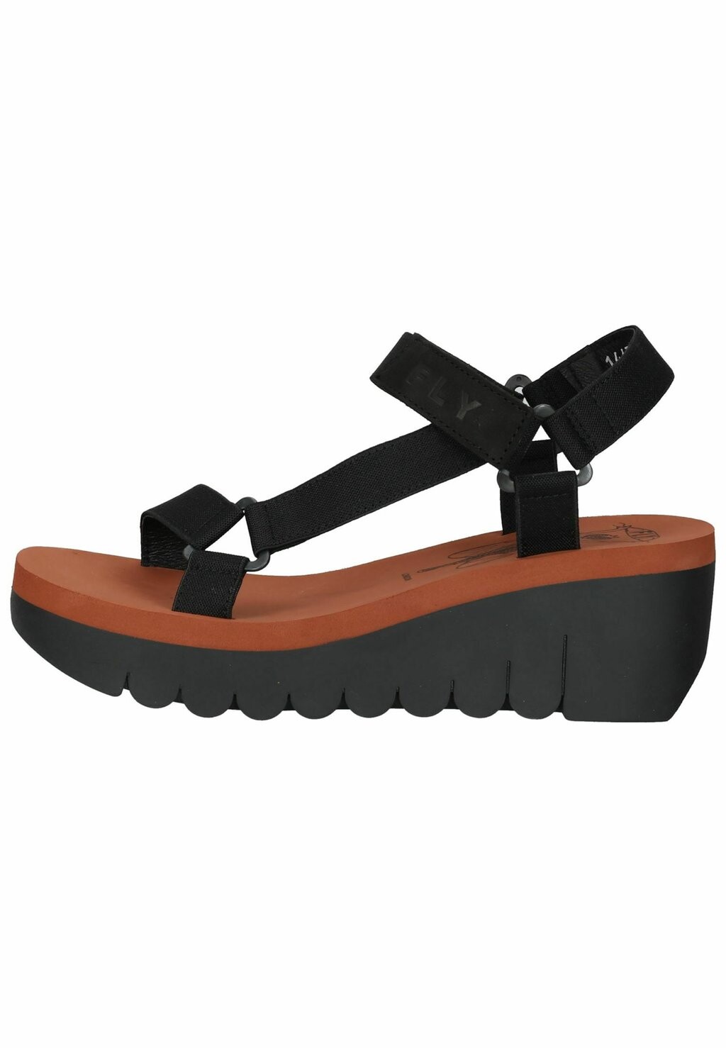 

Босоножки на платформе Fly London, цвет black