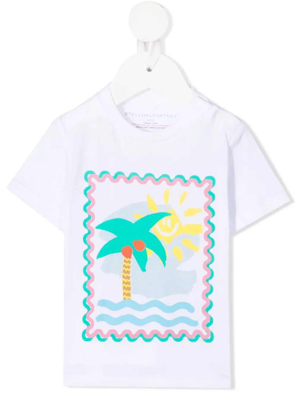 

Футболка с принтом Stella McCartney Kids, белый
