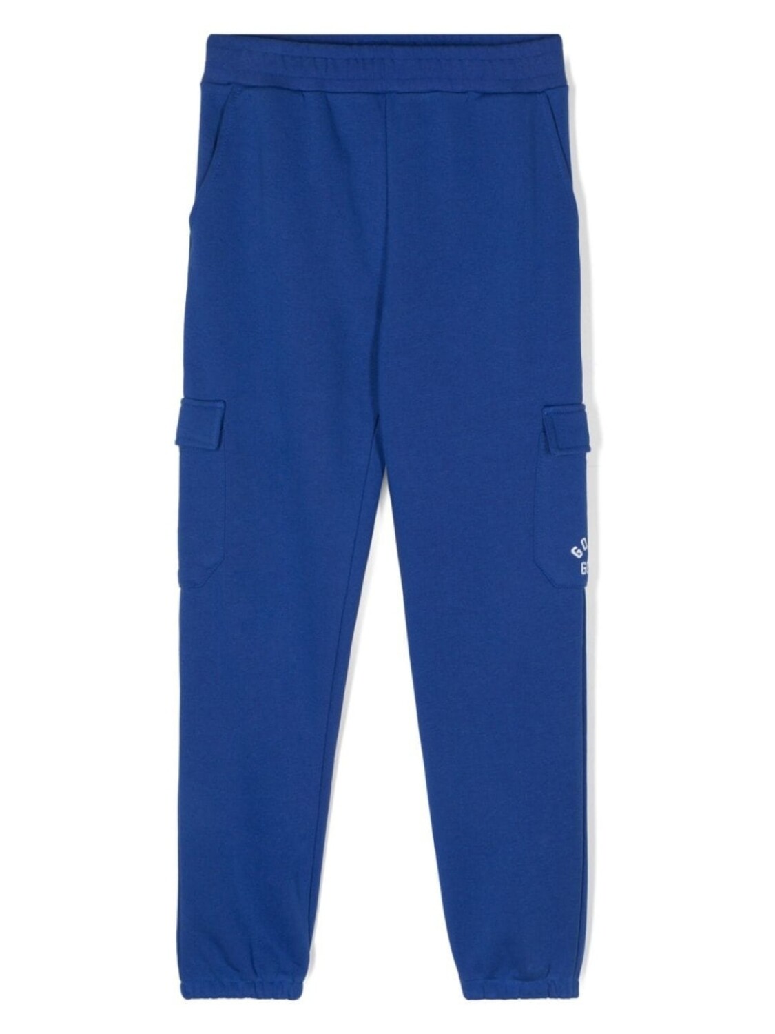 

Golden Goose Kids хлопковые спортивные брюки с логотипом, синий