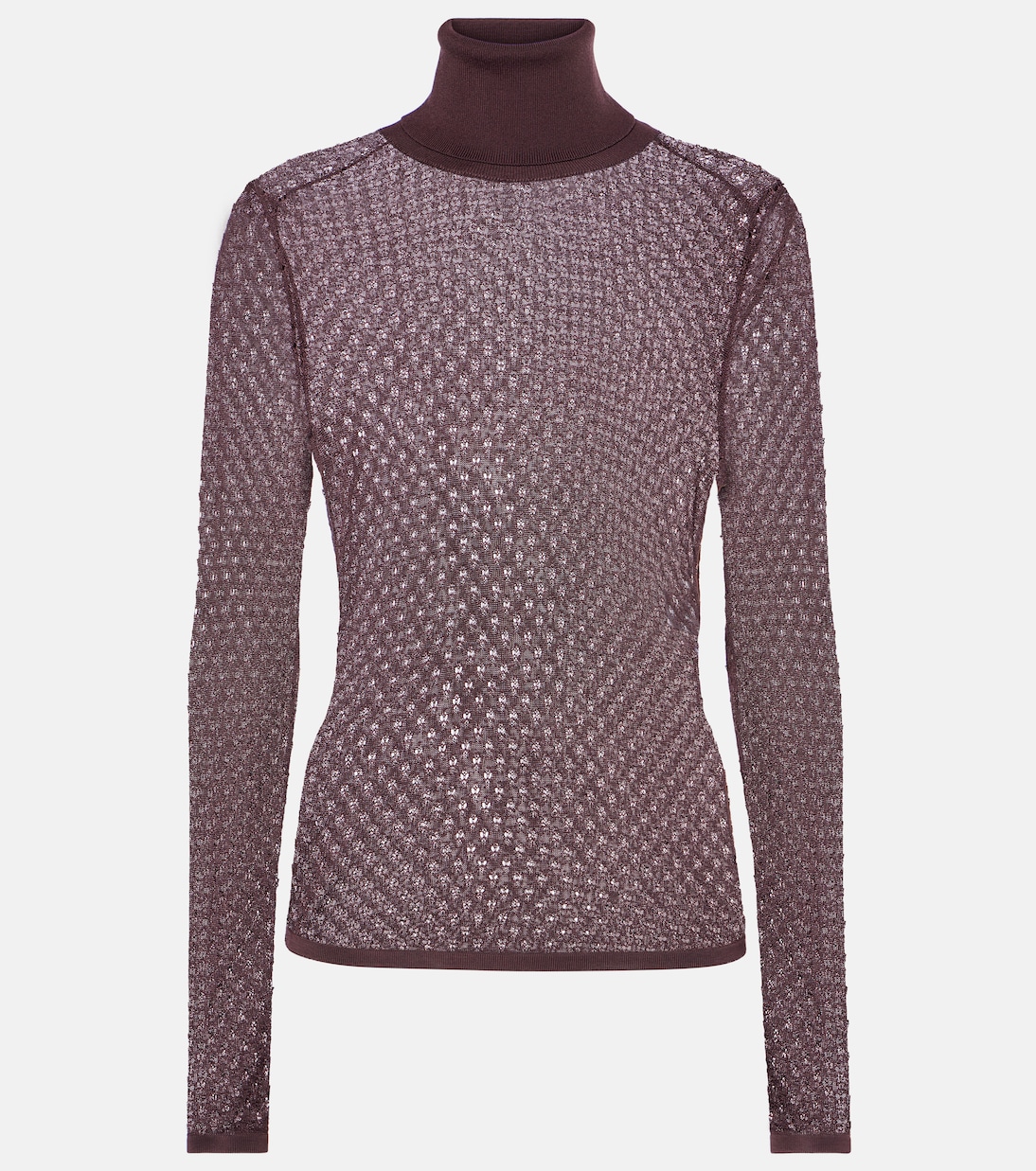 

Кружевной топ Chloé, бордовый