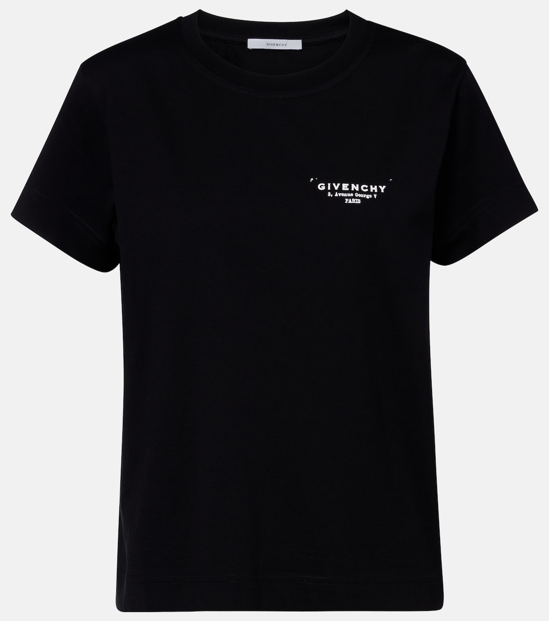 

Футболка из хлопкового джерси с логотипом Stamp Givenchy, черный