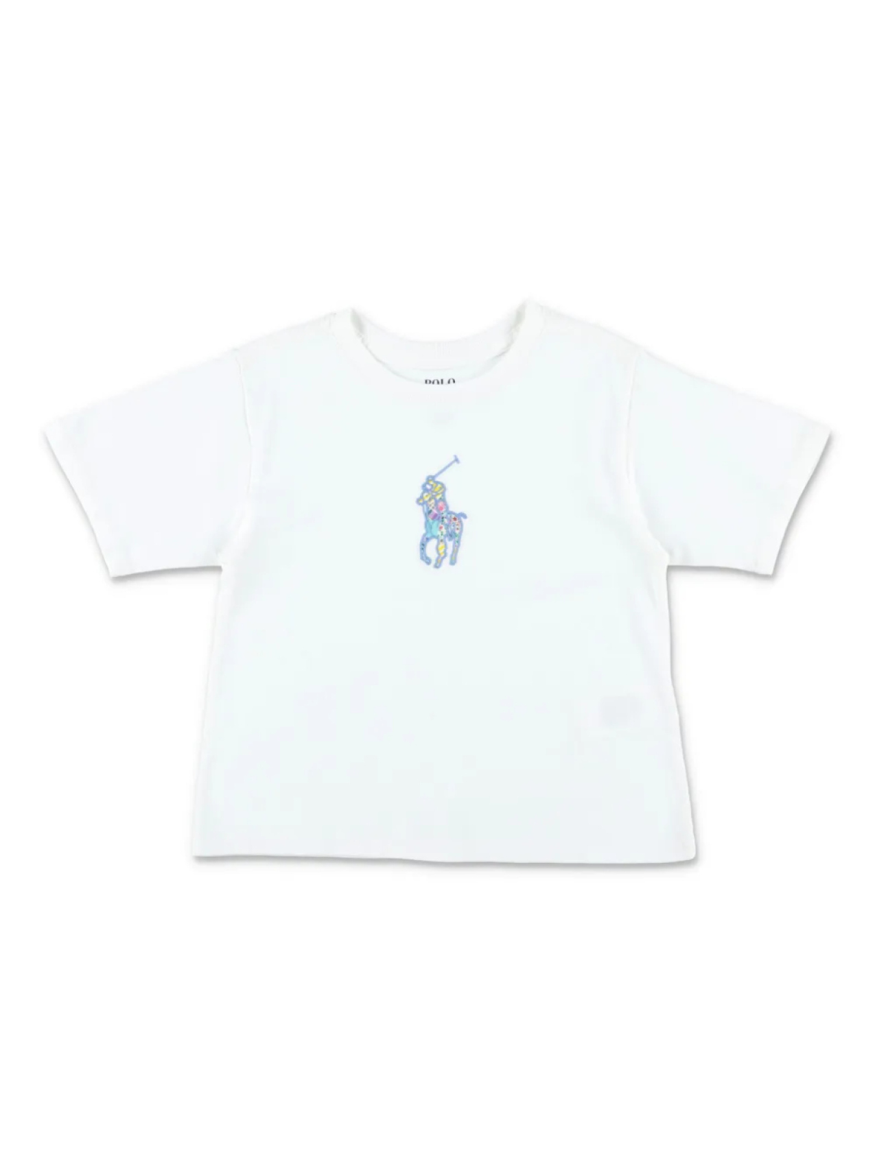 

Футболка с вышитым логотипом POLO RALPH LAUREN KIDS, белый
