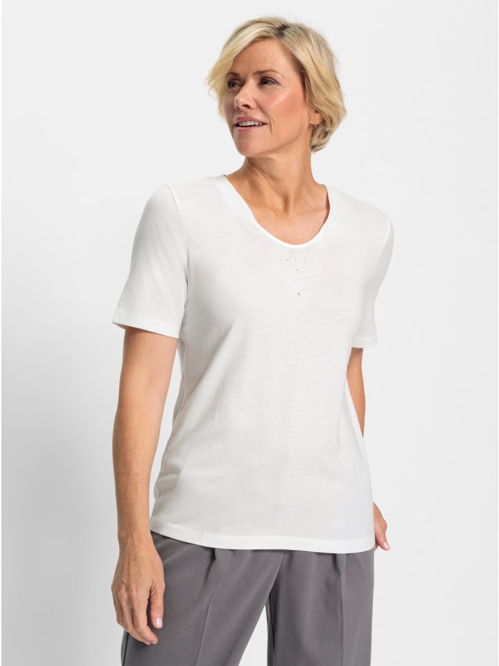 

Рубашка с короткими рукавами цвета экрю WITT WEIDEN