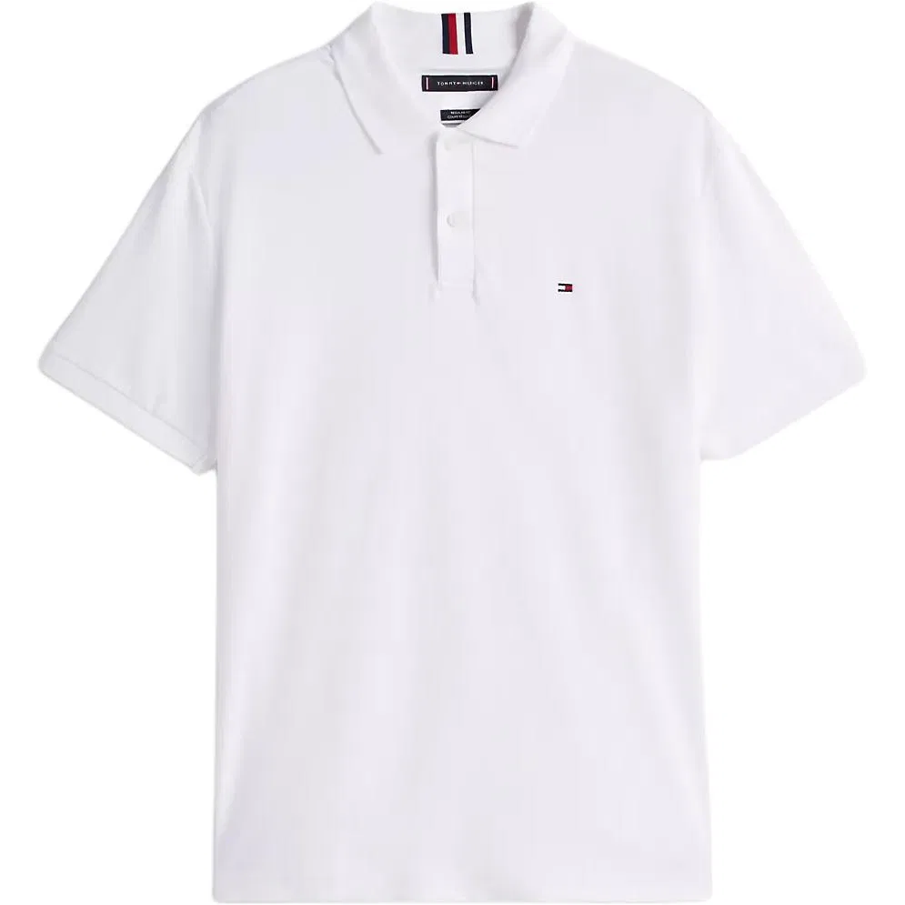 Поло мужское белое Tommy Hilfiger