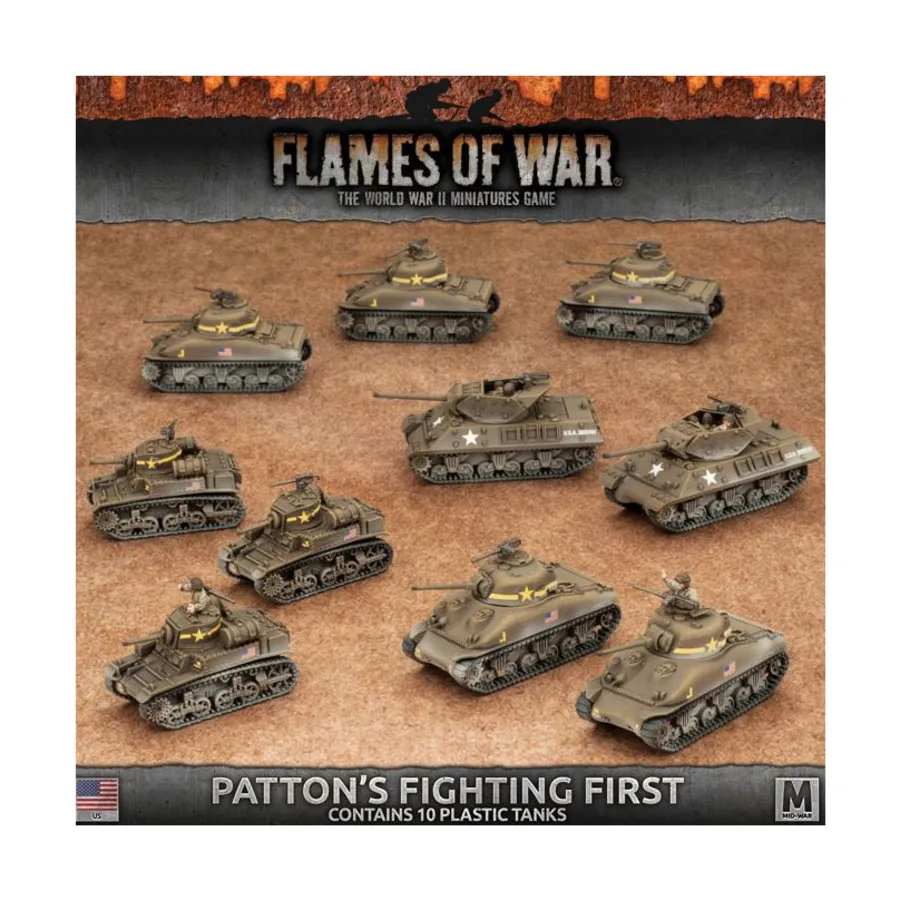 

Паттон сражается первым, Flames of War - WWII - United States - Box Sets & Miscellaneous (4th Edition)