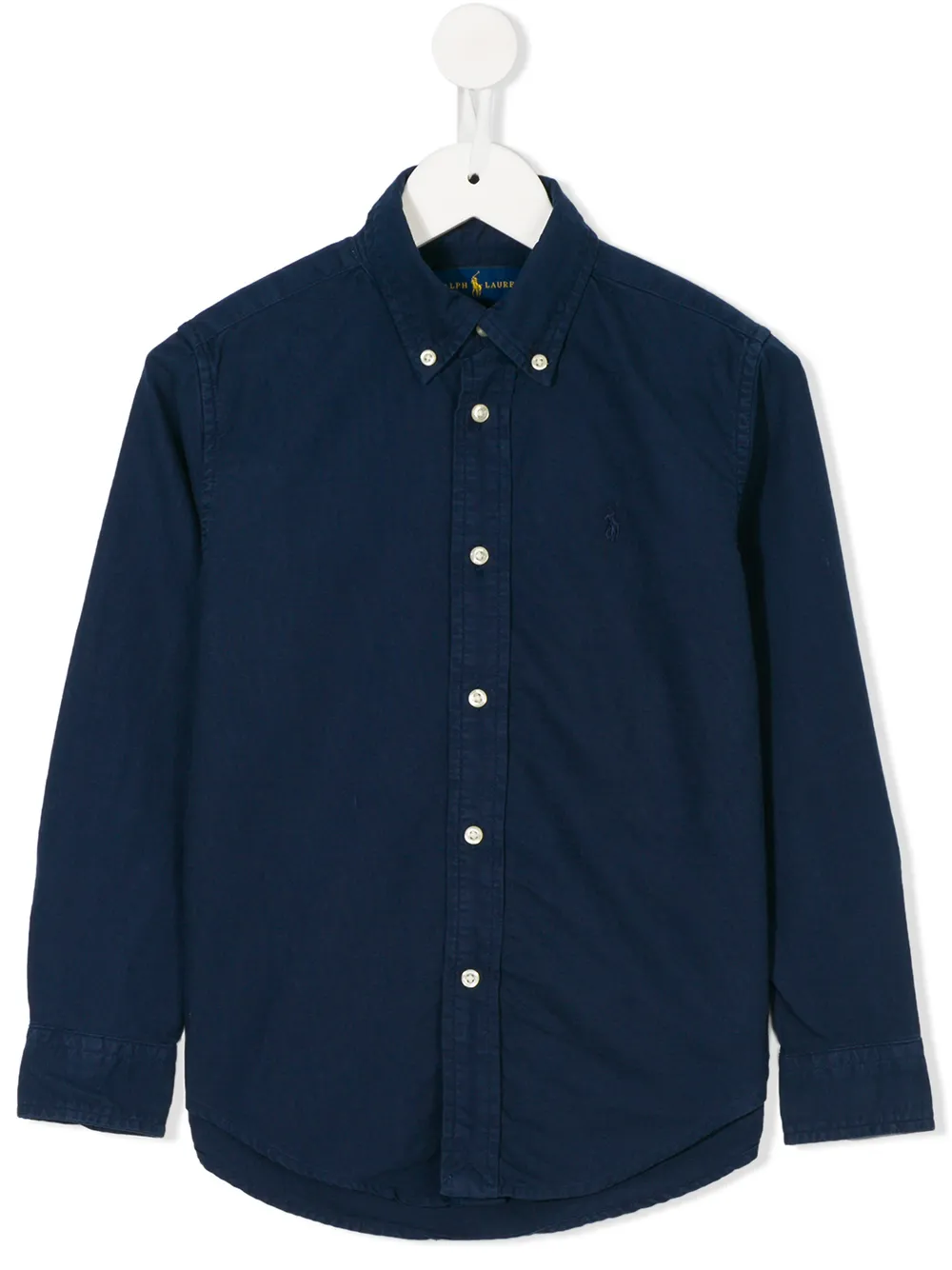 

Поплиновая рубашка POLO RALPH LAUREN KIDS, синий